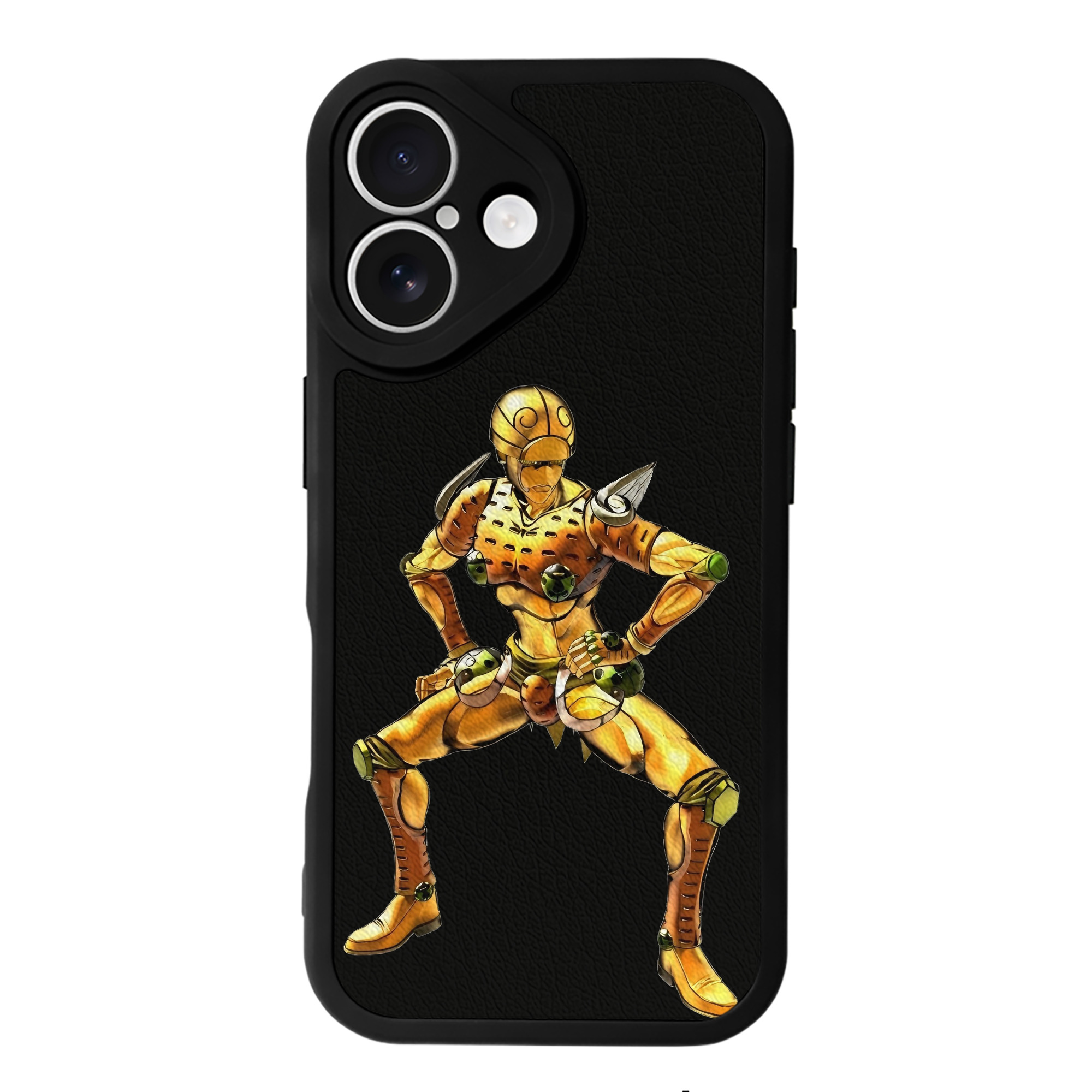 （画像用） ジョジョの奇妙な冒険 ジョルノ?ジョバァーナ JoJo's Bizarre Adventure Giorno Giovanna 【iPhone 16シリーズ対応】シリコンスマホケース（レザー調） 材質：シリコン